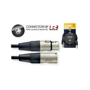 Cabo Para Microfones Plug Rean NDX-3R - Stagg