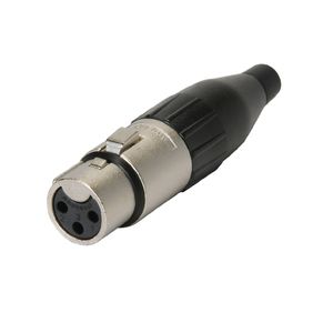 Conector 3 Polos Fêmea Linha Branco AC-3F - Amphenol