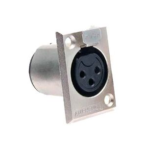 Conector XLR Fêmea Painel/Z/LATCH/RT AC-3 FPZ - Amphenol
