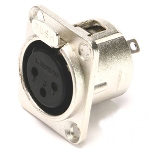 Conector XLR Painel 3 polos Femea P3FNN01 - Santo Angelo