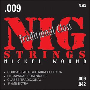 Cordas para Guitarra Eletrica Tradicional N63 - Nig