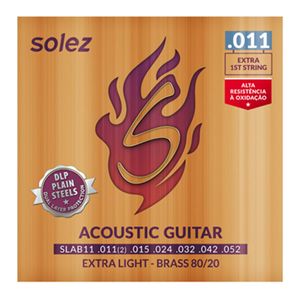 Encordoamento .011 Para Violão SLAB-11 - Solez