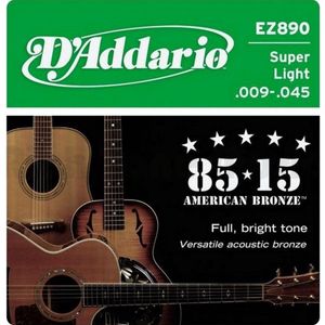 Encordoamento Bronze Wound 009 Para Violão EZ-890 - D Addario