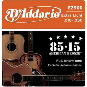 Encordoamento Bronze Wound 010 Para Violão EZ-900 - D Addario