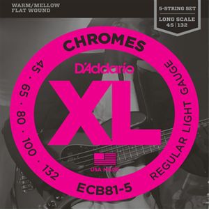 Encordoamento Chromes Flat Para Baixo 5C ECB-81 5 - D Addario