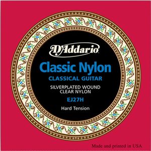 Encordoamento de Nylon Alta Hard Tension Para Violão EJ-27 H - D Addario