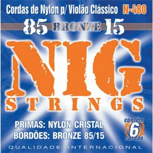 Encordoamento de Nylon Para Violão N-480 - NIG
