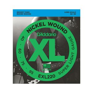 Encordoamento 040 Para Baixo 5 Cordas EXL-220 - D Addario