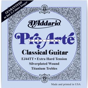 Encordoamento Xalt de Nylon Para Violão EJ-44 TT - D`Addario