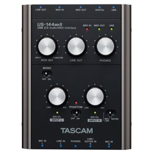Interface de Áudio/MIDI US-144 MKII  USB - Tascam