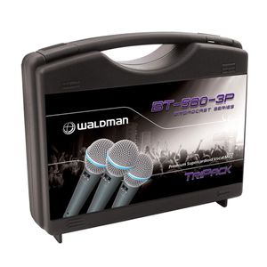 Kit de Microfones Com 3 Pçs. BT-580 3P - Waldman