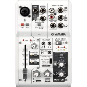 Mesa de som 3 Canais USB 2.0 AG-03 - Yamaha