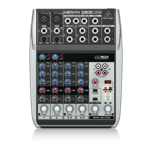Mesa de som Analógica 8 Canais Com USB Q802-USB - Behringer