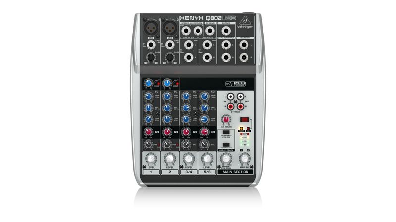 Mesa de Som Analógica 8 Canais Com USB Q-802 USB - Behringer | 02