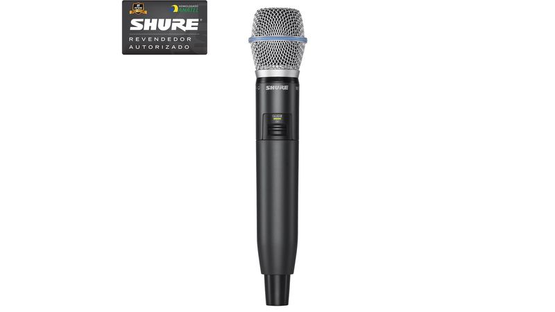 Microfone Sem Fio GLXD-24BR B87A Z2 - Shure | Mão | Ninja Som