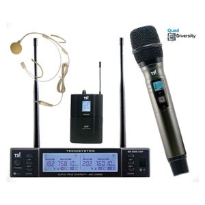 Microfone Sem Fio 600 Canais BR-8000 CLI UHF - TSI