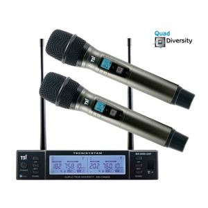 Microfone Sem Fio 600 Canais TSI BR-8000 UHF - TSI