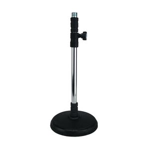 Pedestal De Mesa Para Microfone Tubo Gold Black PS-3 BK - Visão