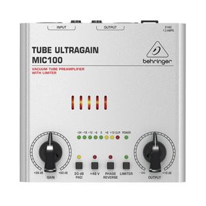 Pré Amplificador Ultra Gain Pró MIC-100 - Behringer