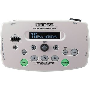 Processador Vocal Compacto Com Recursos Práticos VE-5 WH - Boss
