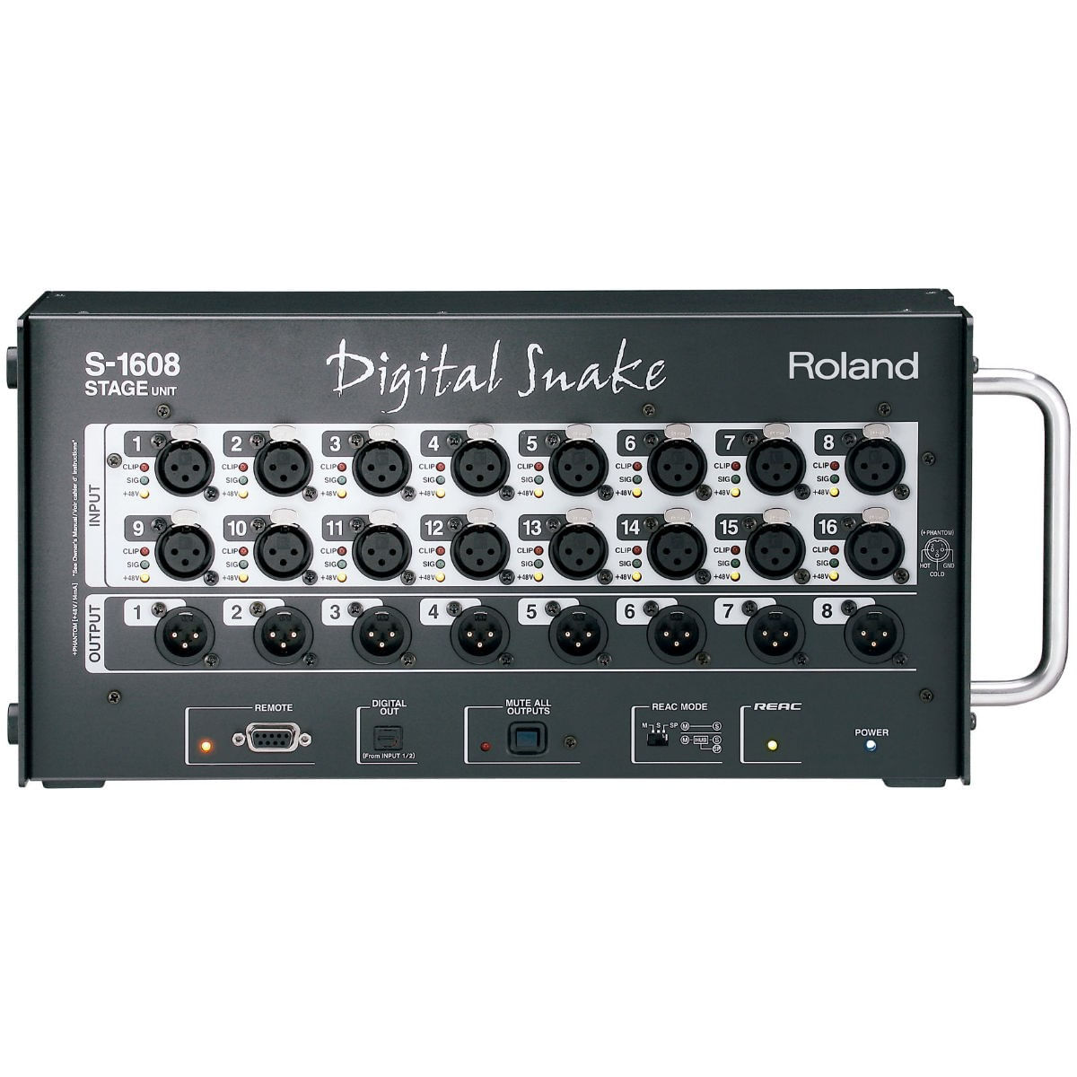 Sistema Digital Snake Compacto e Portátil S-1608 - Roland
