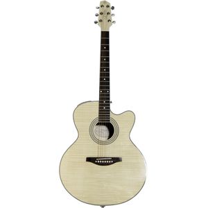 Violão Jumbo Elétroacústico Natural Flamed Maple EJC-10 NA - Earth
