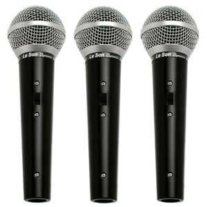 Kit Com 3 Microfones Vocais LS-50 K3 - Leson