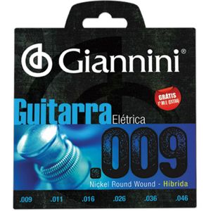 Encordoamento De Guitarra Híbrida 0.009 GEEGSTH-9 - Giannini