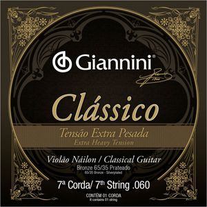Encordoamento De Violão Série Clássico .060 GENWXPA7-7A - Giannini