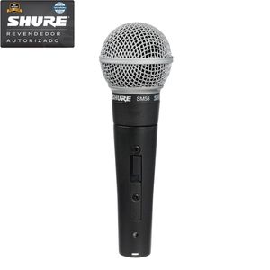 Microfone Dinâmico Com Chave Liga E Desliga SM-58S - Shure