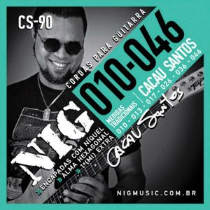 Encordoamento De Guitarra 010/.046 Cacau Santos CS-90 - NIG