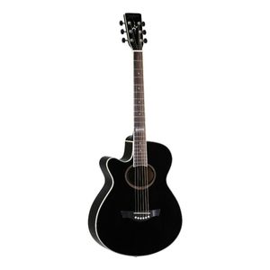 Violão Elétrico Aço Canhoto Preto DALLAS BK LH - Tagima