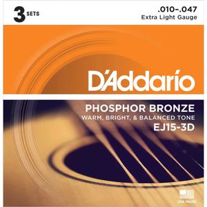 Encodoamento Para Violão De Aço EJ-15 3D - D'Addario