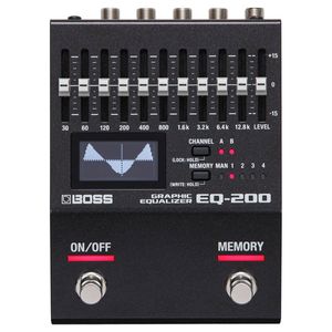 Pedal Compacto Equalizador Gráfico EQ-200 - Boss