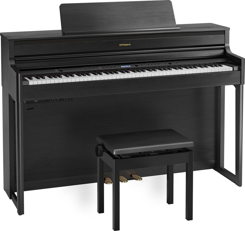 Piano-Digital-KSH704CH-Suporte-BNC05-Banco-HP-704-CH---Roland