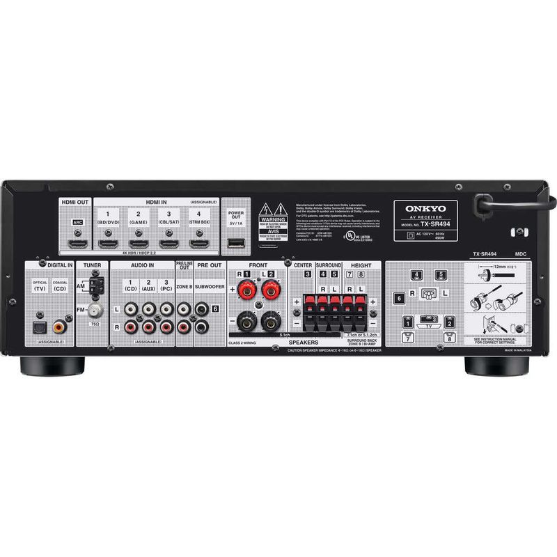 Receiver-AV.-7.2-Dolby-Atmos-TX-SR494---Onkyo-1