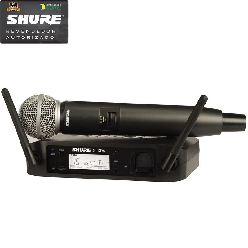 Microfone-Sem-Fio-Digital-De-Mao-GLXD-24-SM-58---Shure