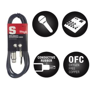 Cabo de Microfone 10 Metros XLR / P10 SMC-10XP - Stagg