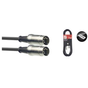 Cabo MIDI de 5 pinos 3 metros SMD-3 - Stagg