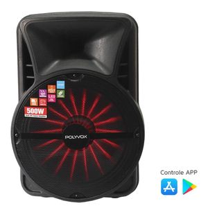 Caixa Ativa 15" Multiuso 500W BT/USB XC-515 - Polyvox