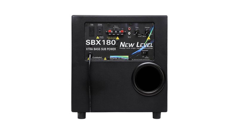Subwoofer Ativo 180W RMS SBX-180 8 Subwoofer Ativo 180W RMS SBX-180 8