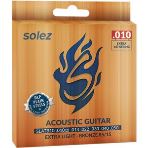Encordoamento Para Violão Bronze 85/15 SLATB-10 – Solez