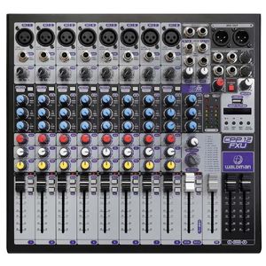 Mesa de Som 12 Canais Com Bluetooth, EFX e USB CPP-12 FXU - Waldman