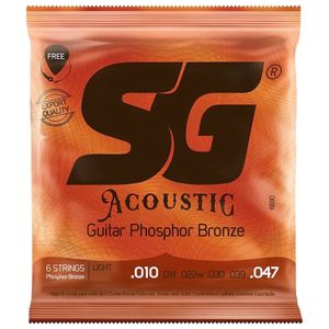 Encordoamento Para Violão Aço 010 Bronze Fosforo IZ-6690 - SG