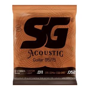 Encordoamento Para Violão Aço 011 85/15 Bronze IZ-6686-C - SG