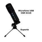 Microfone-Profissional-Cardioide-USB-CSR-01UX---CSR-1