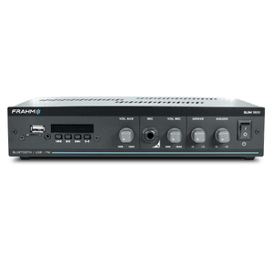 Amplificador Com Bluetooth, USB/SD/FM SLIM 1800 APP G5 - Frahm