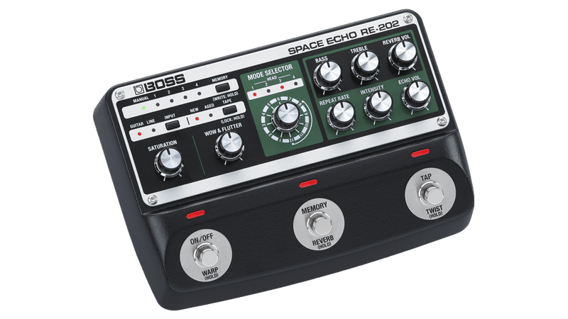BOSS RE-202 Space Echo pedal de delay e reverb com novo BOSS RE-202 Space Echo pedal de delay e reverb com novo