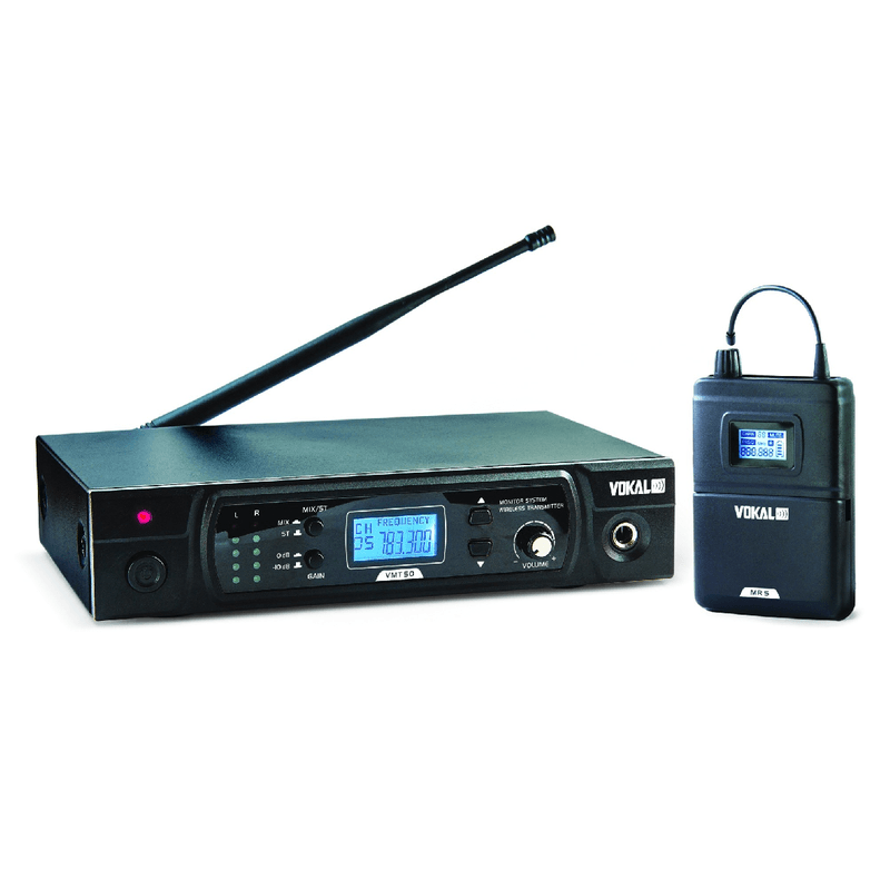Monitor-Pessoal-Sem-Fio-UHF-VMT-50---Vokal