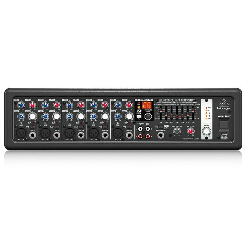 Mesa-de-Som-Amplificada-5-Canais-EUROPOWER-PMP-518M---Behringer